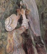 Berthe Morisot Detail of peach trees Germany oil painting artist